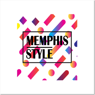 Memphis Style Posters and Art